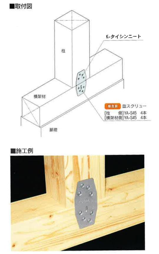 カナイ 建材 金物 タイシンニートくぎ止め 通販